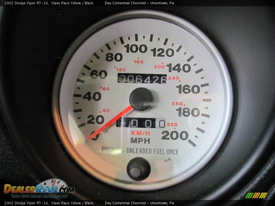 2002 Dodge Viper RT-10 Viper Race Yellow / Black Photo #8