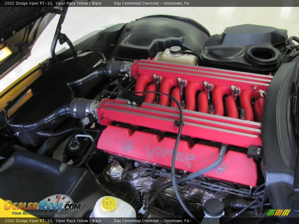 2002 Dodge Viper RT-10 Viper Race Yellow / Black Photo #9