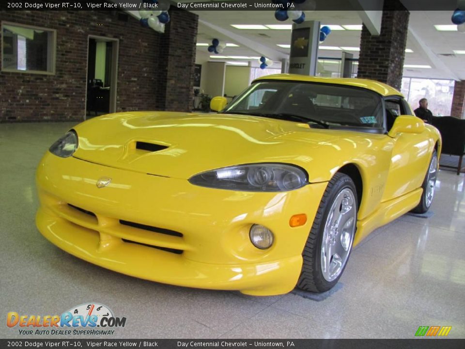 2002 Dodge Viper RT-10 Viper Race Yellow / Black Photo #10