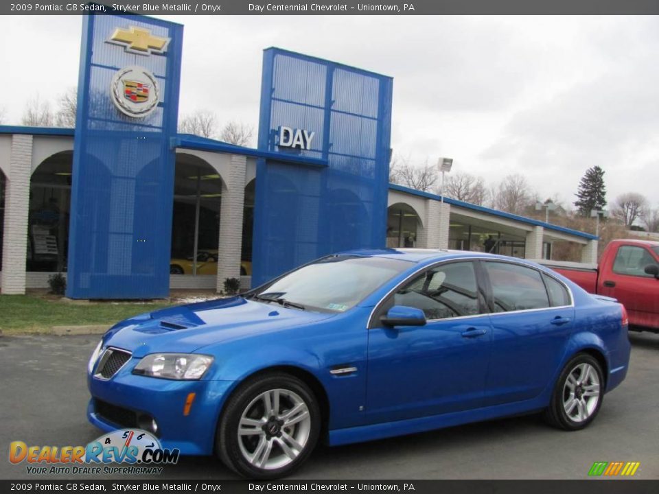 2009 Pontiac G8 Sedan Stryker Blue Metallic / Onyx Photo #1