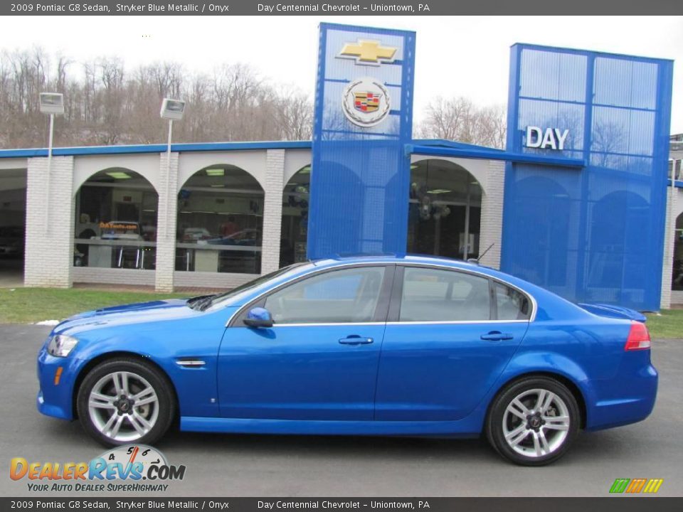 2009 Pontiac G8 Sedan Stryker Blue Metallic / Onyx Photo #2