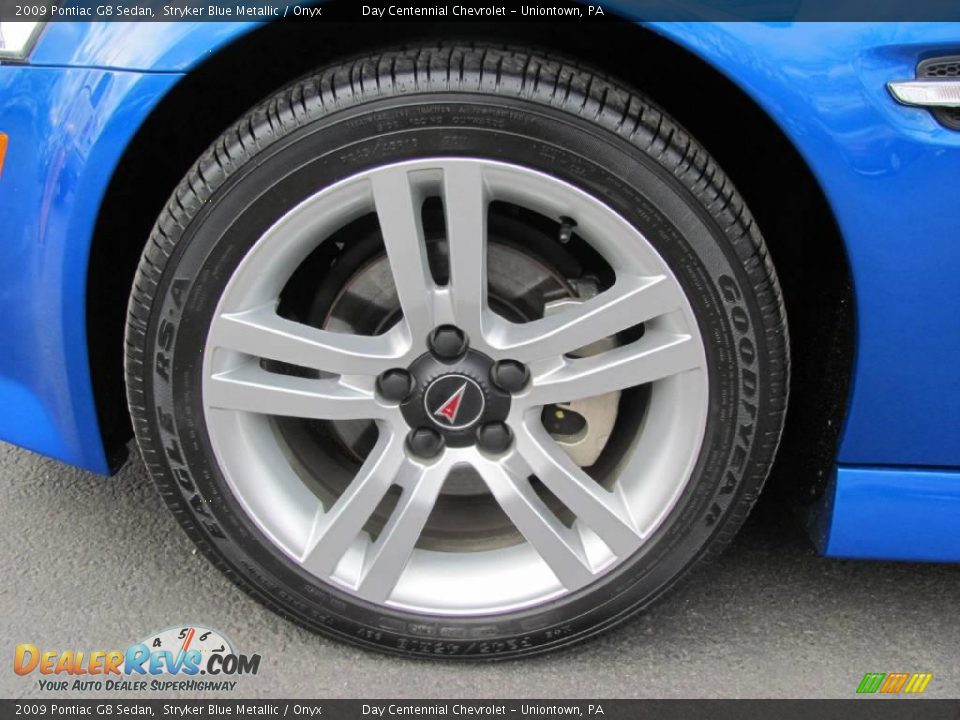 2009 Pontiac G8 Sedan Stryker Blue Metallic / Onyx Photo #3
