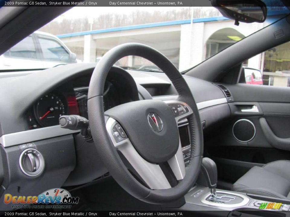 2009 Pontiac G8 Sedan Stryker Blue Metallic / Onyx Photo #7
