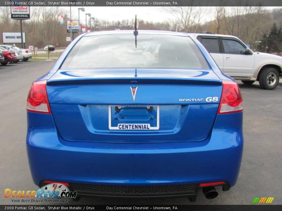 2009 Pontiac G8 Sedan Stryker Blue Metallic / Onyx Photo #10