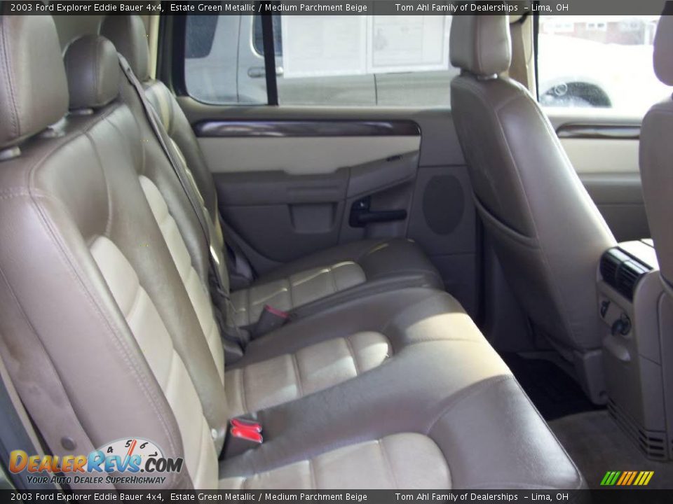 2003 Ford Explorer Eddie Bauer 4x4 Estate Green Metallic / Medium Parchment Beige Photo #8
