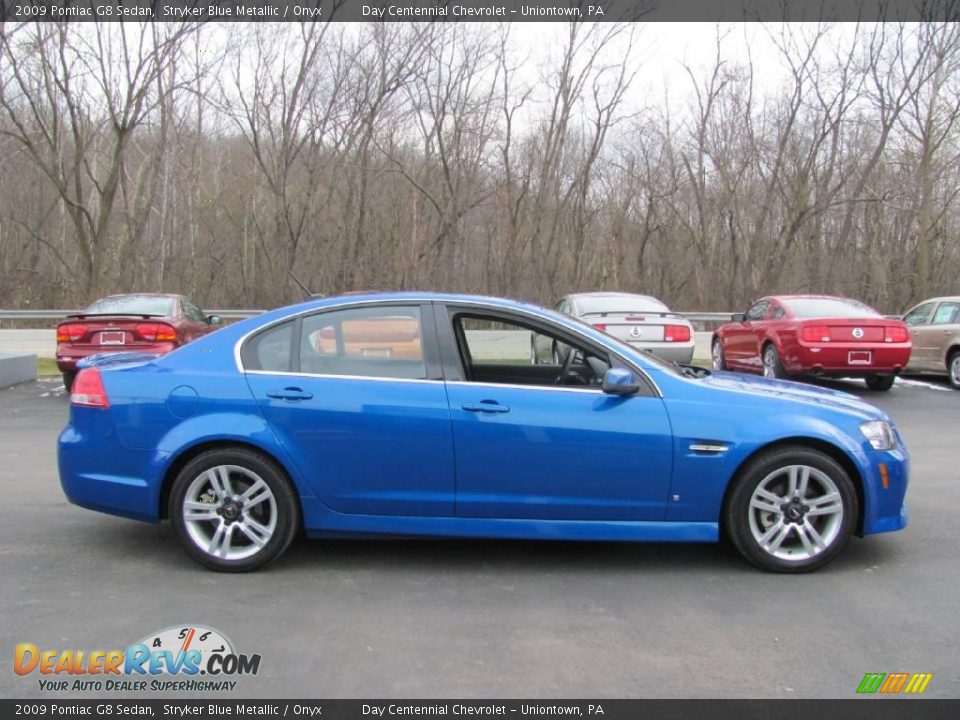 2009 Pontiac G8 Sedan Stryker Blue Metallic / Onyx Photo #11
