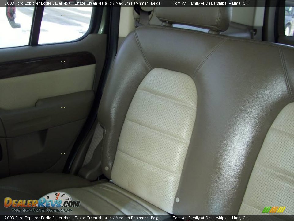 2003 Ford Explorer Eddie Bauer 4x4 Estate Green Metallic / Medium Parchment Beige Photo #9
