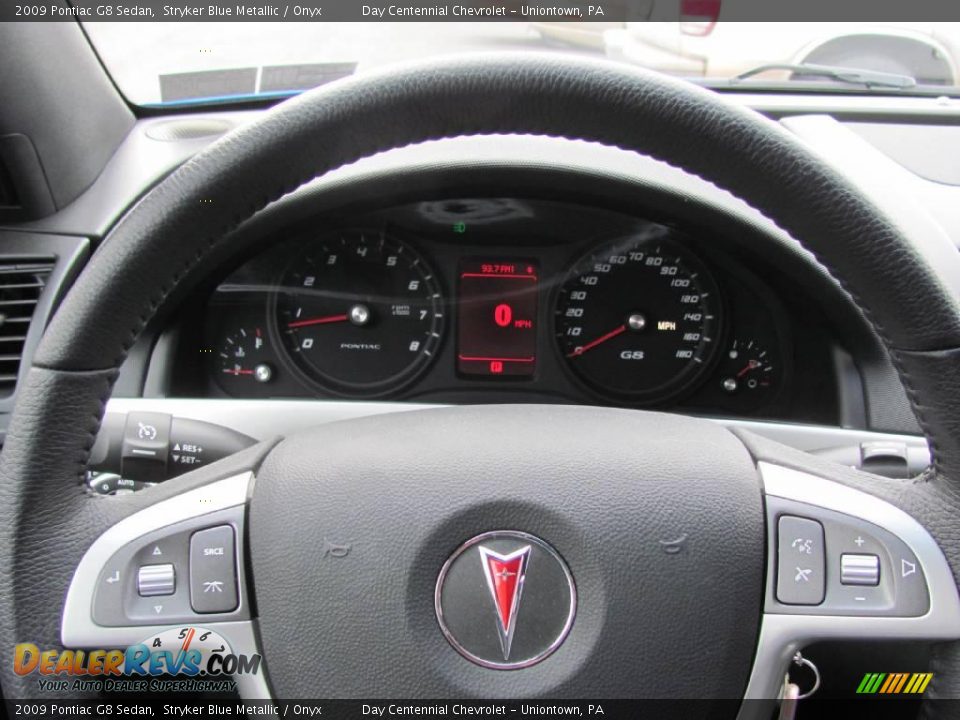 2009 Pontiac G8 Sedan Stryker Blue Metallic / Onyx Photo #15