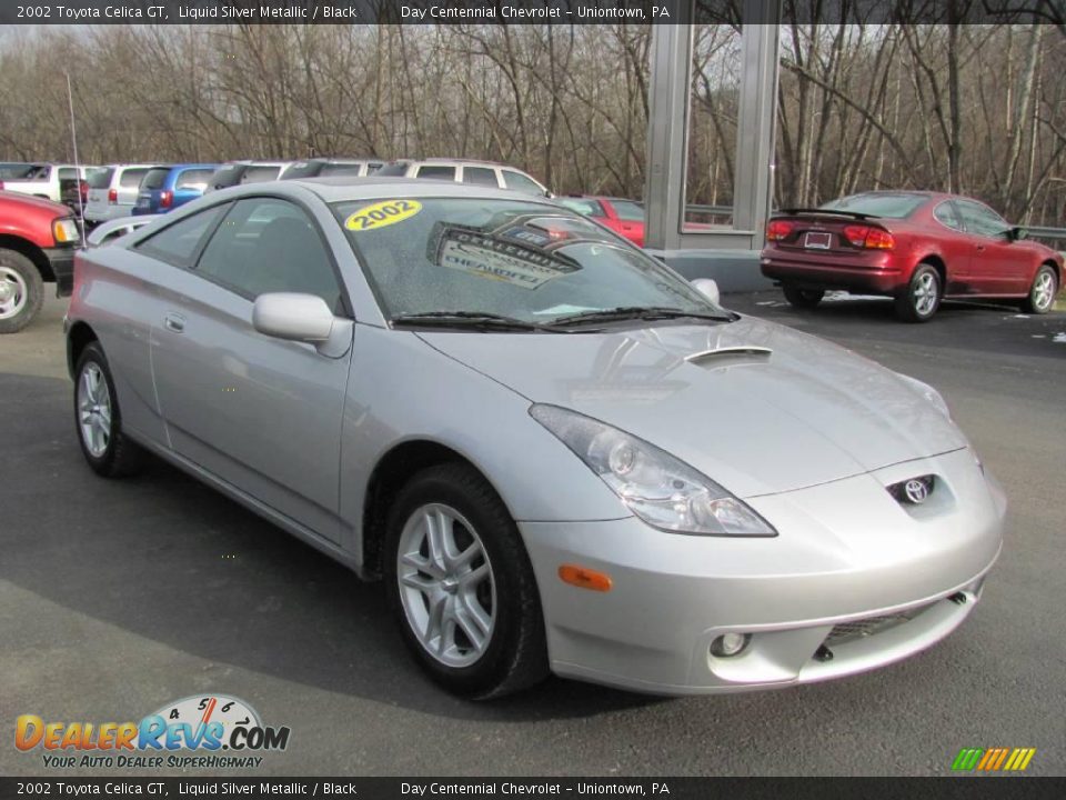 2002 Toyota Celica GT Liquid Silver Metallic / Black Photo #6