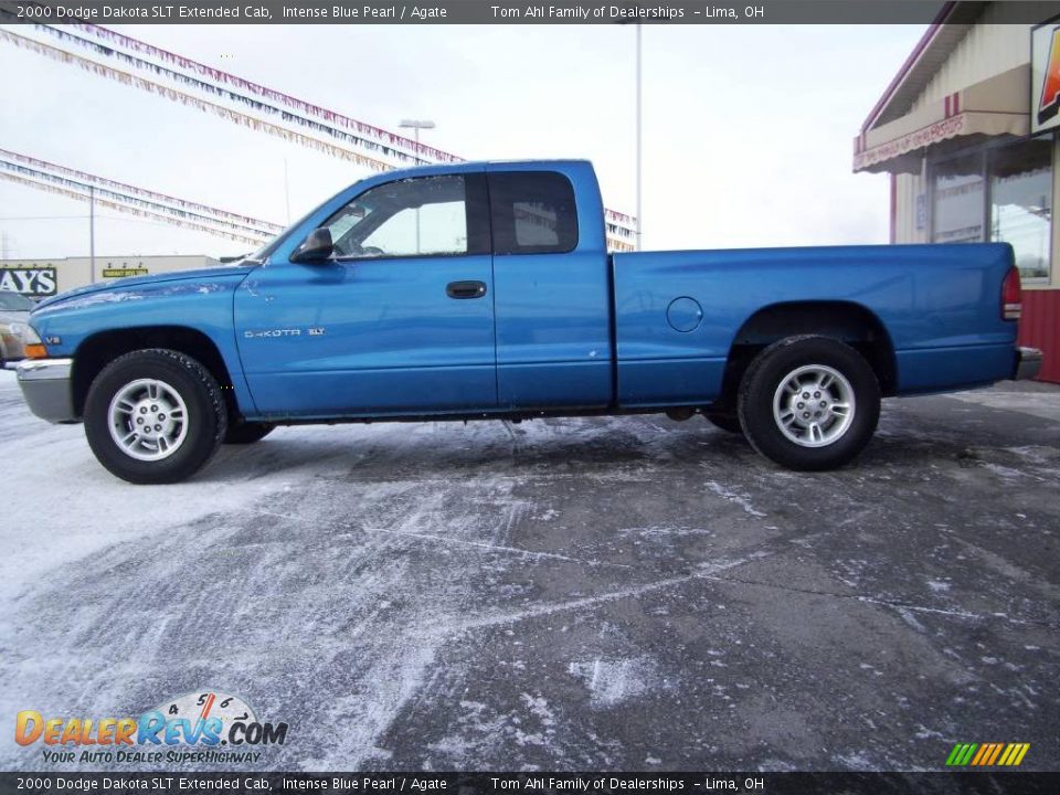 2000 Dodge Dakota SLT Extended Cab Intense Blue Pearl / Agate Photo #3