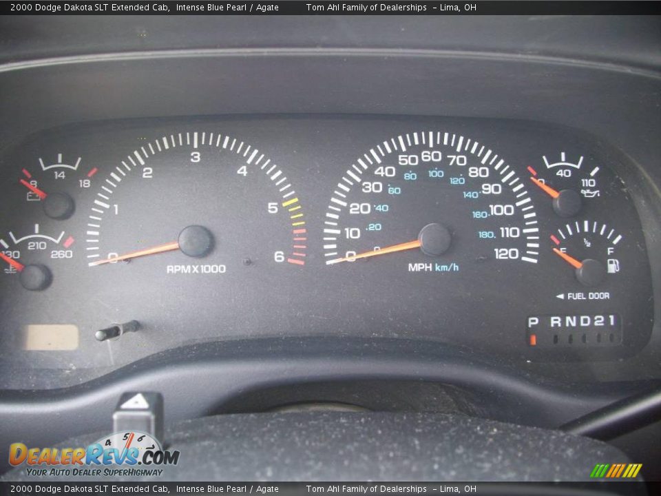 2000 Dodge Dakota SLT Extended Cab Intense Blue Pearl / Agate Photo #5