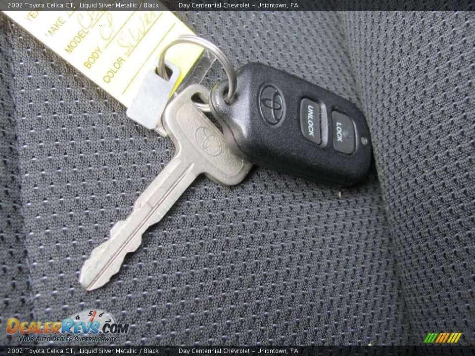 2002 Toyota Celica GT Liquid Silver Metallic / Black Photo #13