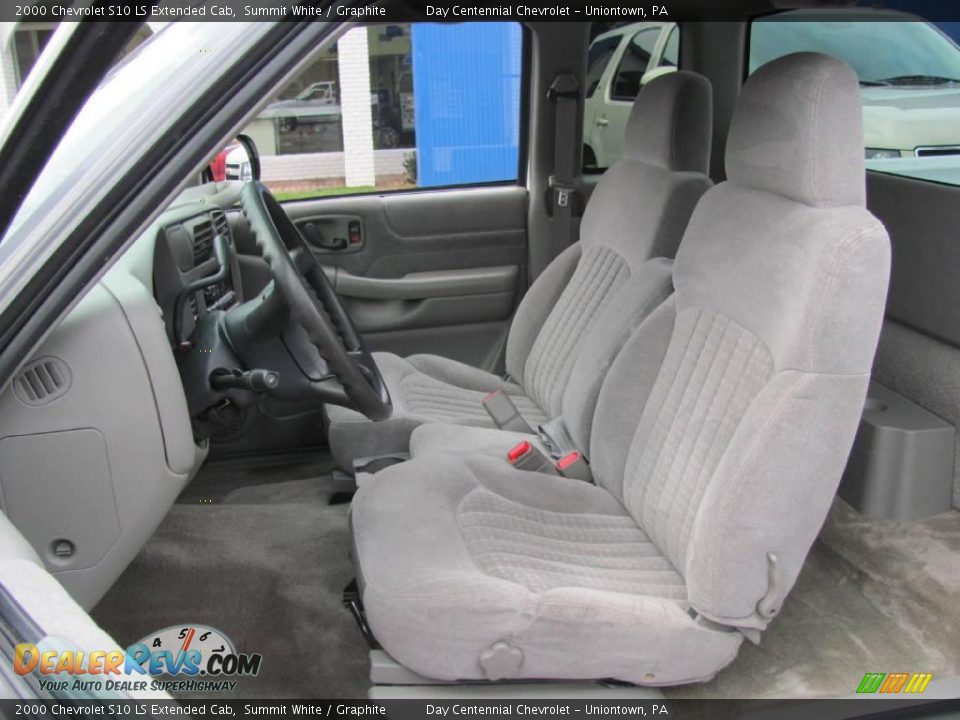 2000 Chevrolet S10 LS Extended Cab Summit White / Graphite Photo #11