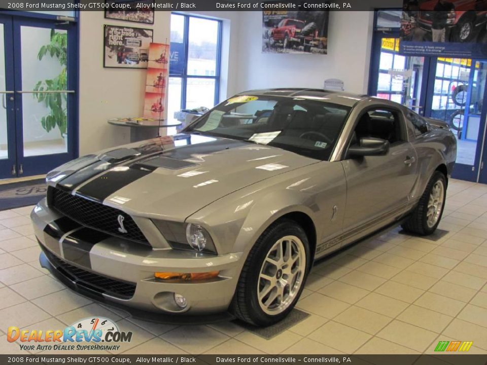2008 Ford Mustang Shelby GT500 Coupe Alloy Metallic / Black Photo #1