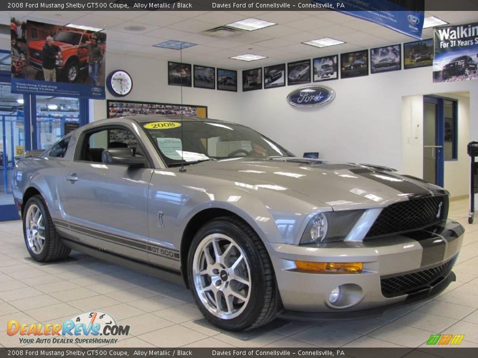 2008 Ford Mustang Shelby GT500 Coupe Alloy Metallic / Black Photo #2