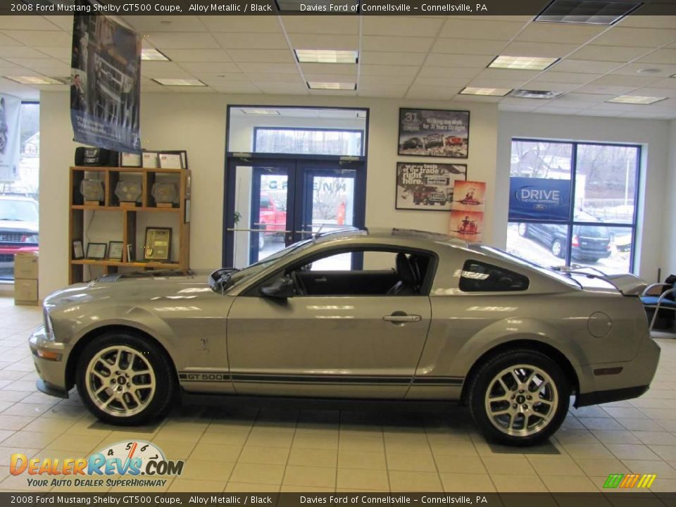 2008 Ford Mustang Shelby GT500 Coupe Alloy Metallic / Black Photo #3