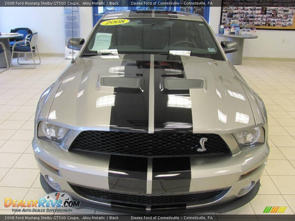2008 Ford Mustang Shelby GT500 Coupe Alloy Metallic / Black Photo #4