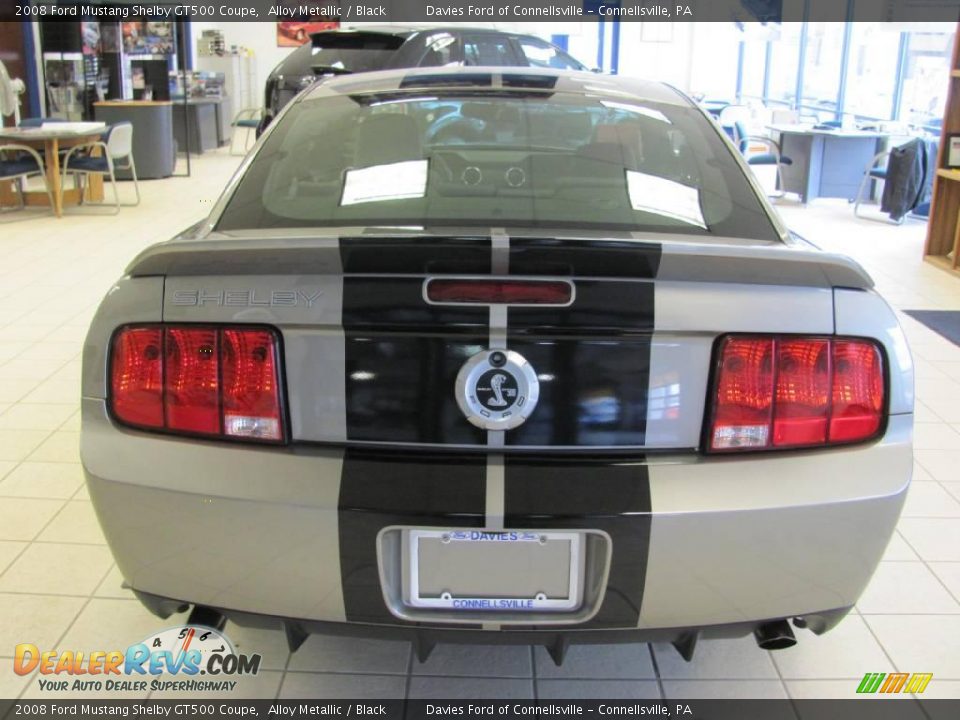 2008 Ford Mustang Shelby GT500 Coupe Alloy Metallic / Black Photo #5