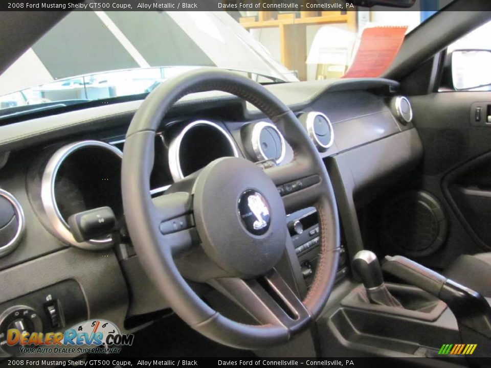 2008 Ford Mustang Shelby GT500 Coupe Alloy Metallic / Black Photo #8