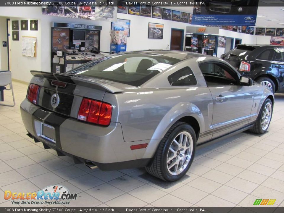 2008 Ford Mustang Shelby GT500 Coupe Alloy Metallic / Black Photo #10