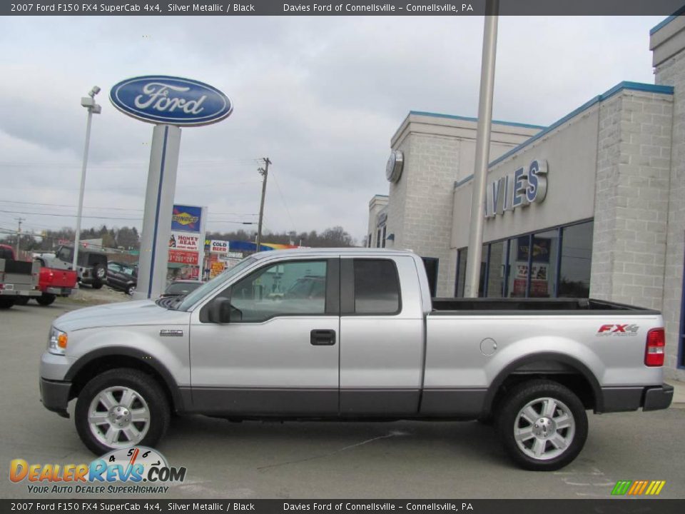 2007 Ford F150 FX4 SuperCab 4x4 Silver Metallic / Black Photo #2