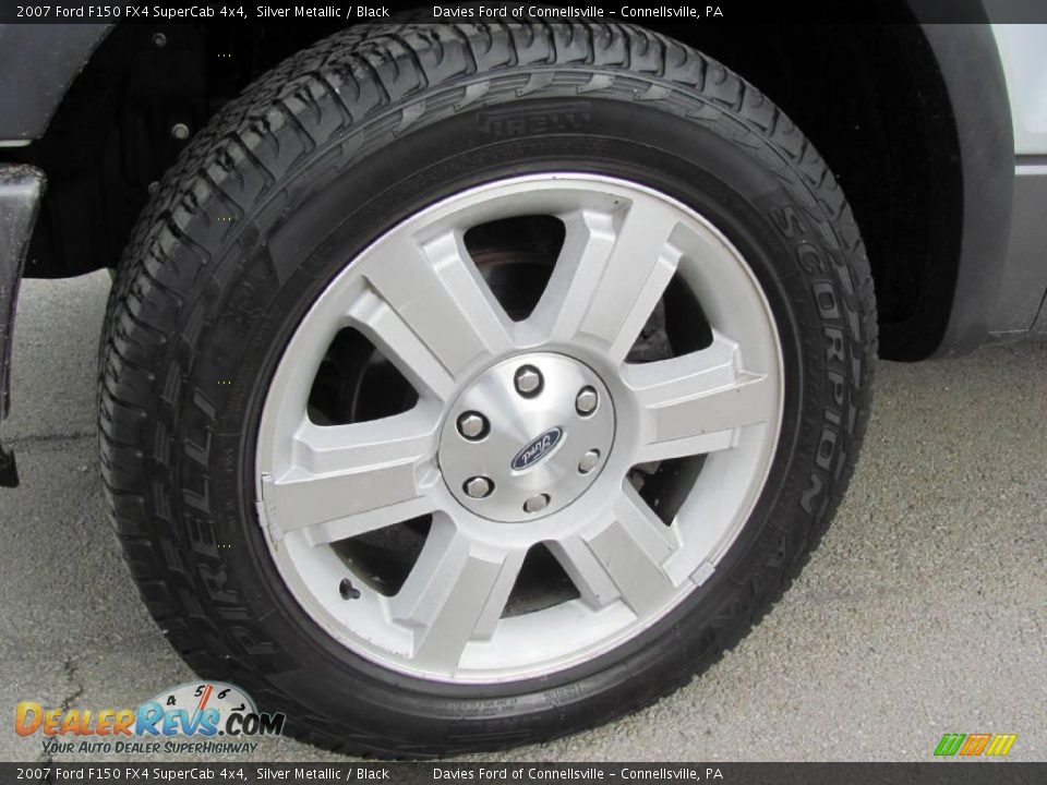 2007 Ford F150 FX4 SuperCab 4x4 Silver Metallic / Black Photo #3
