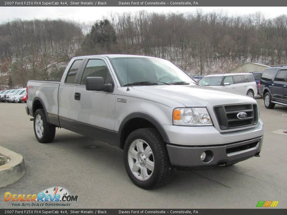 2007 Ford F150 FX4 SuperCab 4x4 Silver Metallic / Black Photo #5