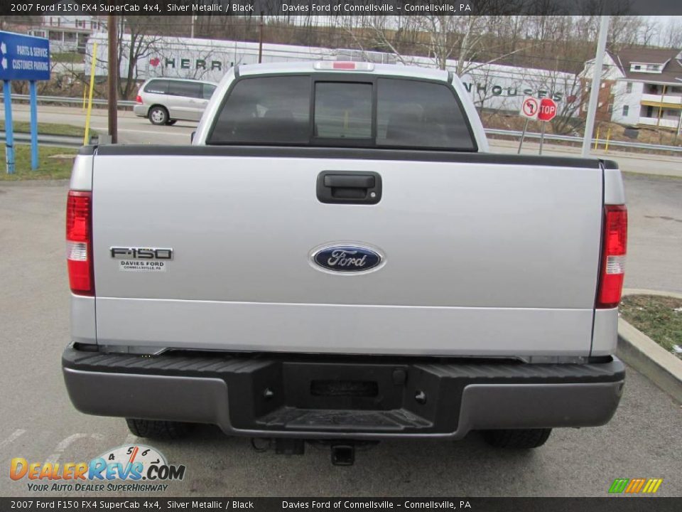 2007 Ford F150 FX4 SuperCab 4x4 Silver Metallic / Black Photo #6