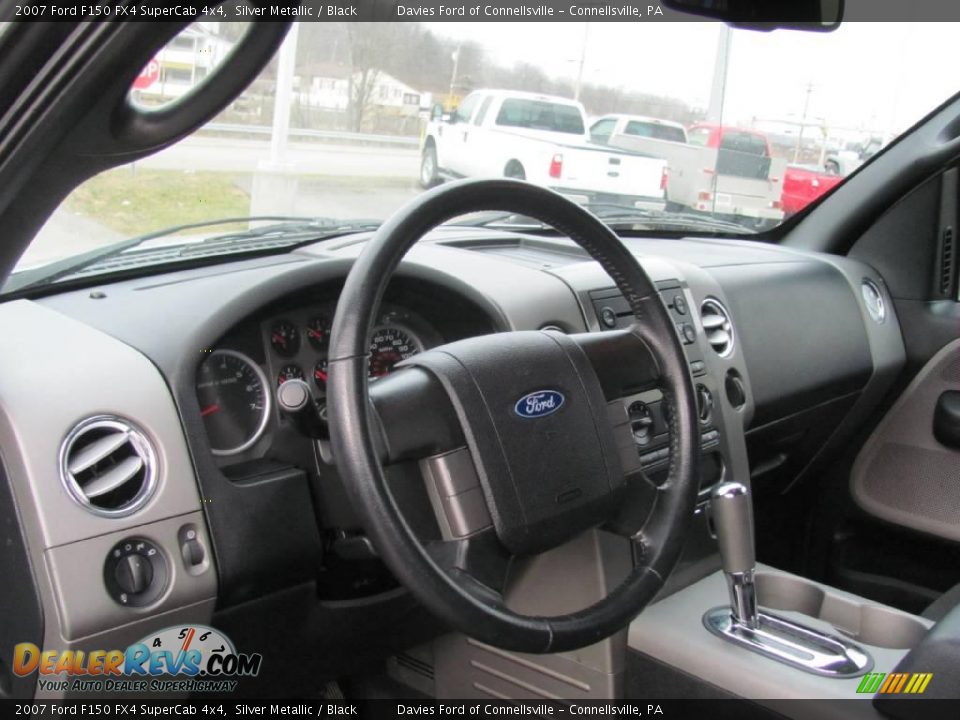 2007 Ford F150 FX4 SuperCab 4x4 Silver Metallic / Black Photo #9
