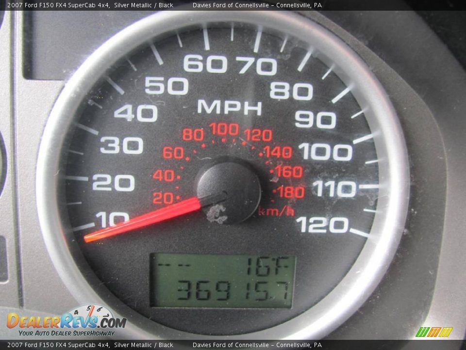 2007 Ford F150 FX4 SuperCab 4x4 Silver Metallic / Black Photo #15
