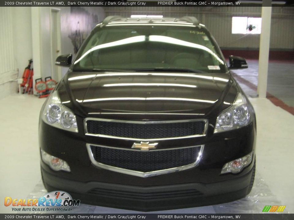 2009 Chevrolet Traverse LT AWD Dark Cherry Metallic / Dark Gray/Light Gray Photo #1