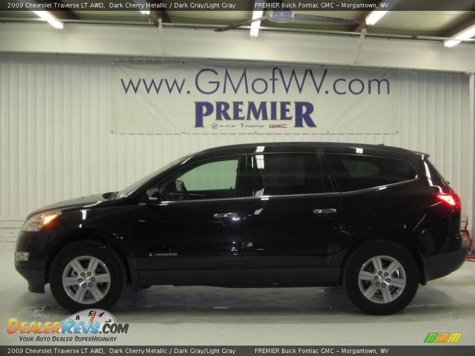 2009 Chevrolet Traverse LT AWD Dark Cherry Metallic / Dark Gray/Light Gray Photo #3