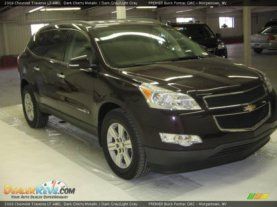 2009 Chevrolet Traverse LT AWD Dark Cherry Metallic / Dark Gray/Light Gray Photo #7