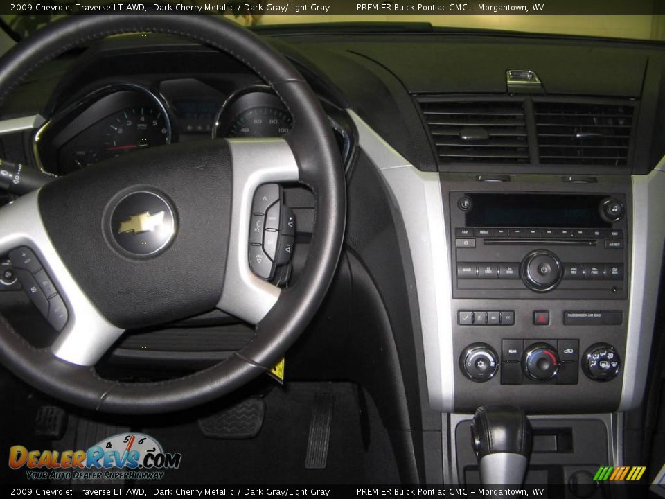 2009 Chevrolet Traverse LT AWD Dark Cherry Metallic / Dark Gray/Light Gray Photo #11