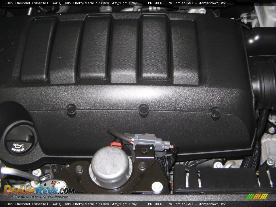 2009 Chevrolet Traverse LT AWD Dark Cherry Metallic / Dark Gray/Light Gray Photo #19