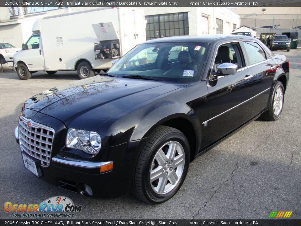 2006 Chrysler 300 C HEMI AWD Brilliant Black Crystal Pearl / Dark Slate Gray/Light Slate Gray Photo #1