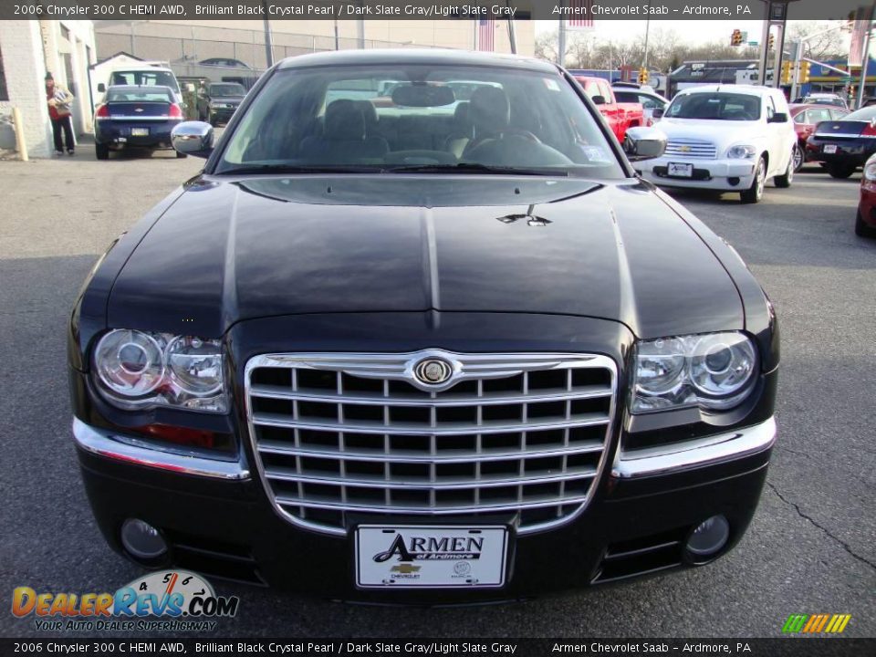 2006 Chrysler 300 C HEMI AWD Brilliant Black Crystal Pearl / Dark Slate Gray/Light Slate Gray Photo #3