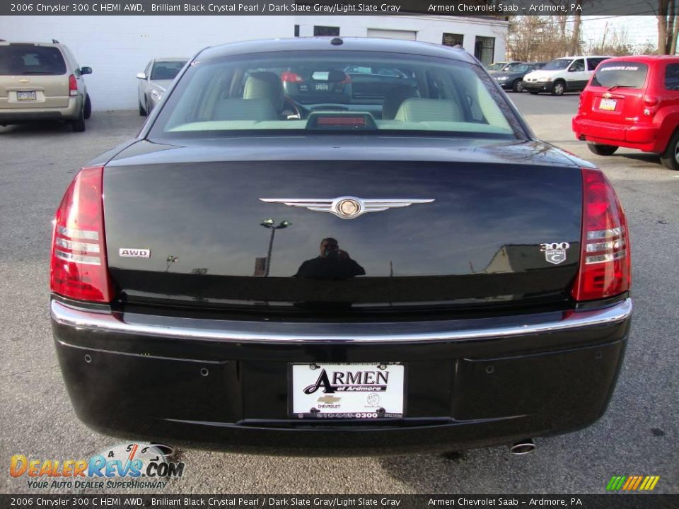 2006 Chrysler 300 C HEMI AWD Brilliant Black Crystal Pearl / Dark Slate Gray/Light Slate Gray Photo #8