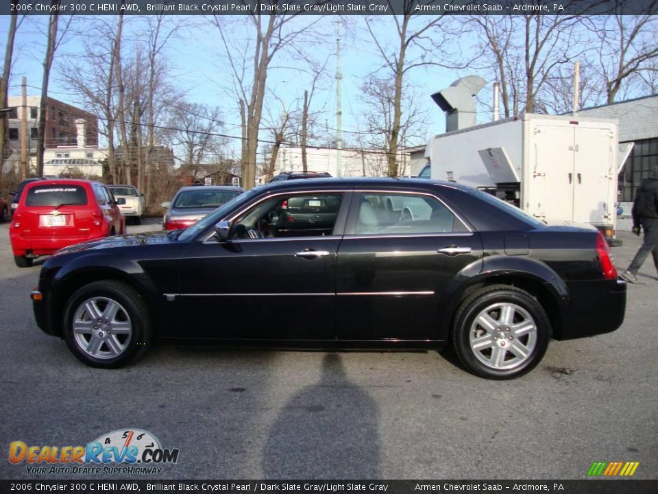 2006 Chrysler 300 C HEMI AWD Brilliant Black Crystal Pearl / Dark Slate Gray/Light Slate Gray Photo #10