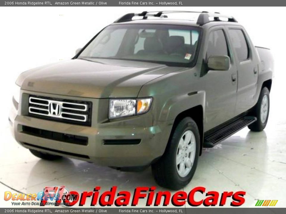 2006 Honda Ridgeline RTL Amazon Green Metallic / Olive Photo #1