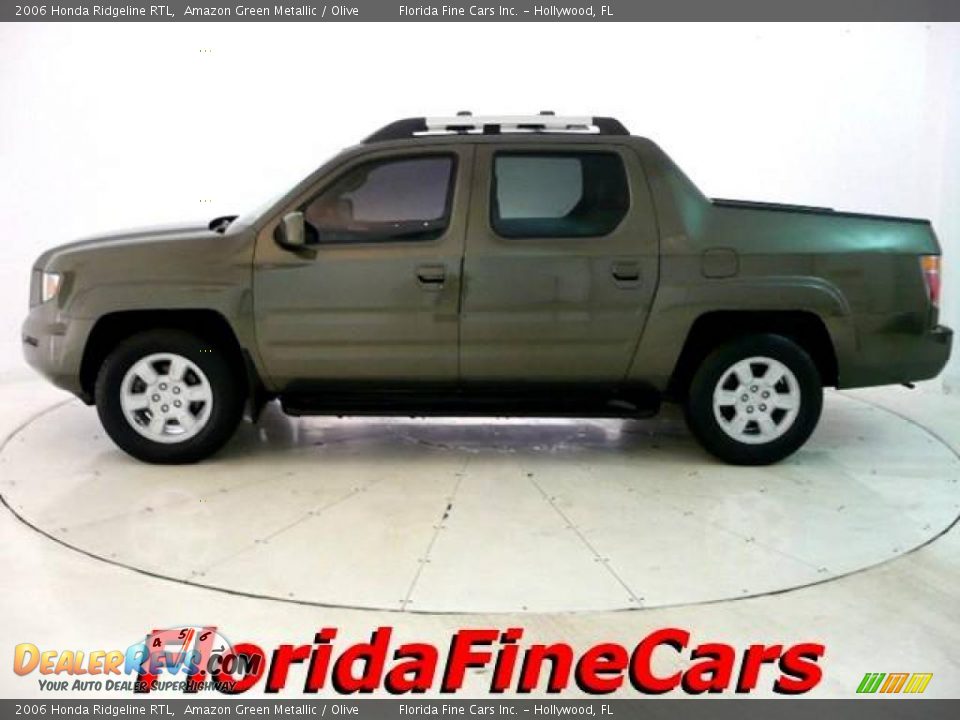 2006 Honda Ridgeline RTL Amazon Green Metallic / Olive Photo #3
