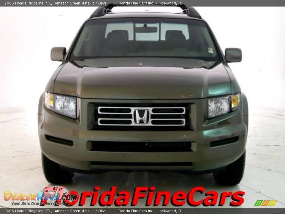 2006 Honda Ridgeline RTL Amazon Green Metallic / Olive Photo #5