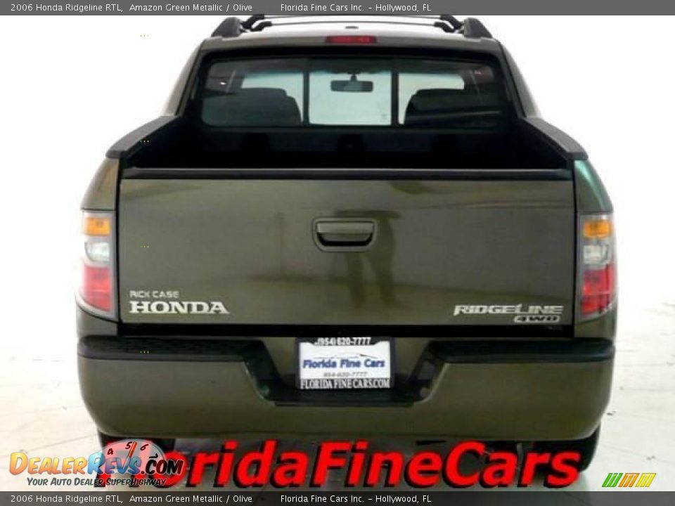 2006 Honda Ridgeline RTL Amazon Green Metallic / Olive Photo #6