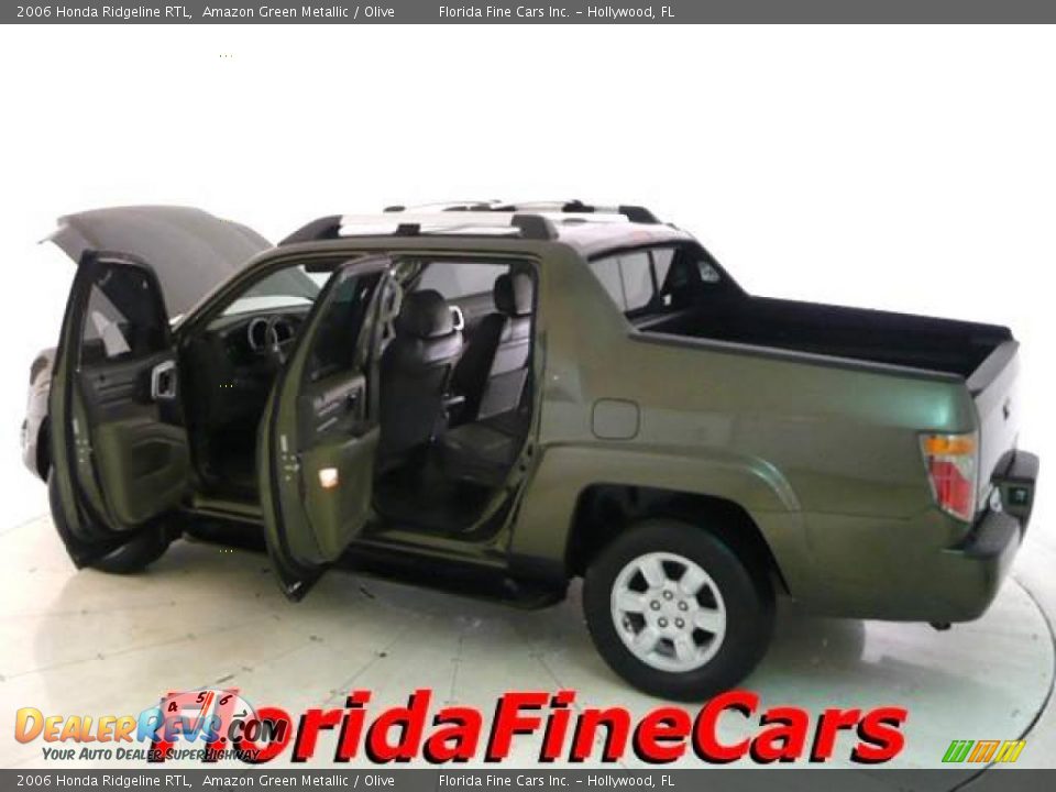2006 Honda Ridgeline RTL Amazon Green Metallic / Olive Photo #8