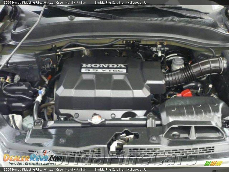 2006 Honda Ridgeline RTL Amazon Green Metallic / Olive Photo #9