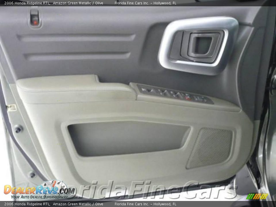 2006 Honda Ridgeline RTL Amazon Green Metallic / Olive Photo #11