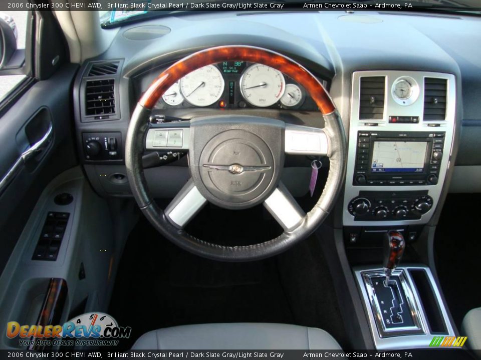 2006 Chrysler 300 C HEMI AWD Brilliant Black Crystal Pearl / Dark Slate Gray/Light Slate Gray Photo #25