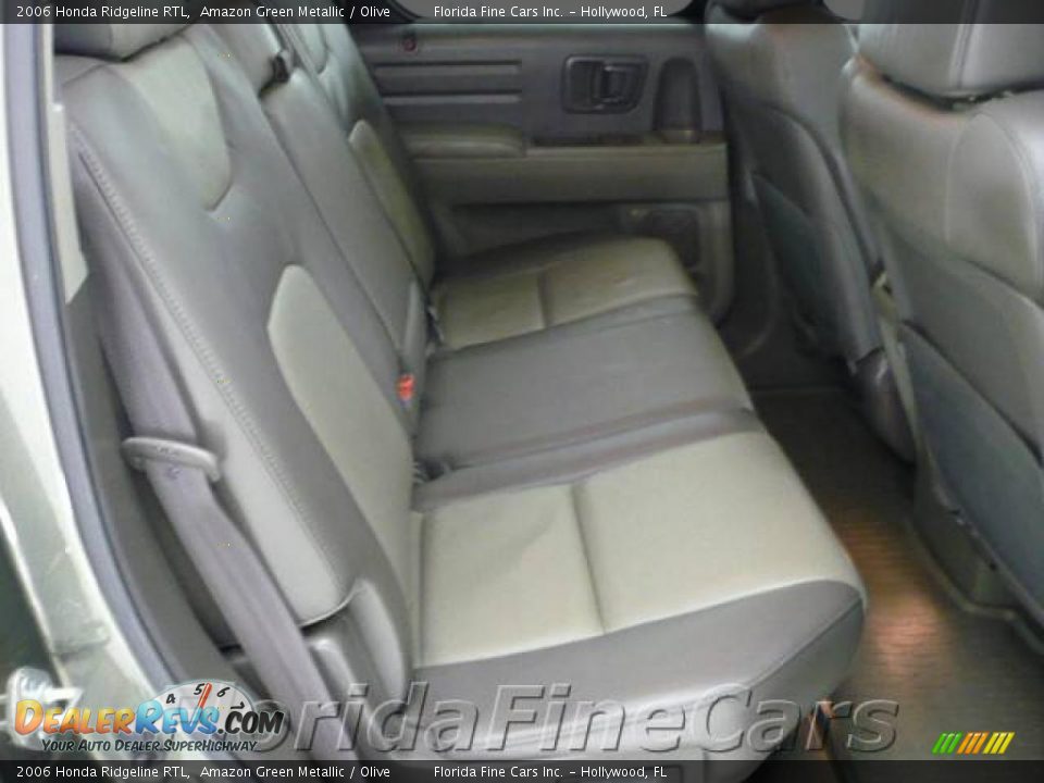 2006 Honda Ridgeline RTL Amazon Green Metallic / Olive Photo #14