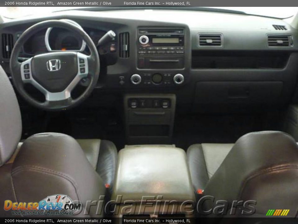 2006 Honda Ridgeline RTL Amazon Green Metallic / Olive Photo #15