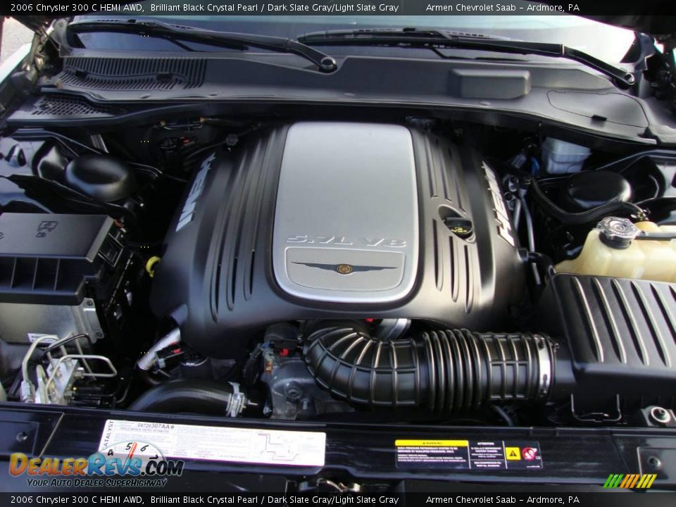 2006 Chrysler 300 C HEMI AWD Brilliant Black Crystal Pearl / Dark Slate Gray/Light Slate Gray Photo #28